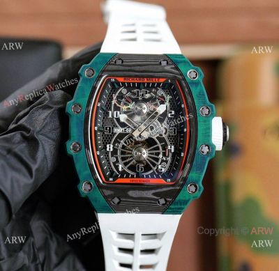 Super Clone V2 Richard Mille Tourbillon Aerodyne RM21-02 Green Quartz TPT Watches 40mm